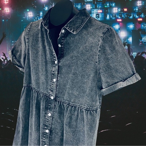 Vintage Denim Dress - Size Large - Picture 8 of 11